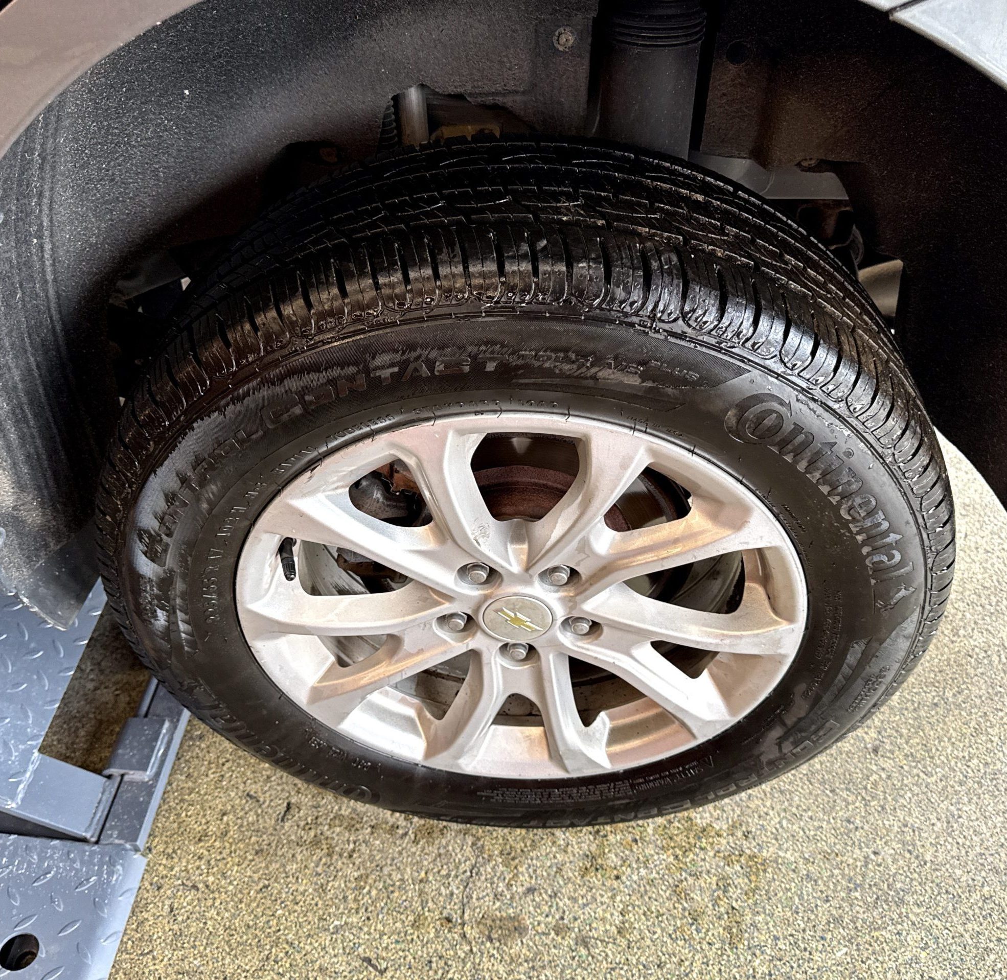 After tire replacement