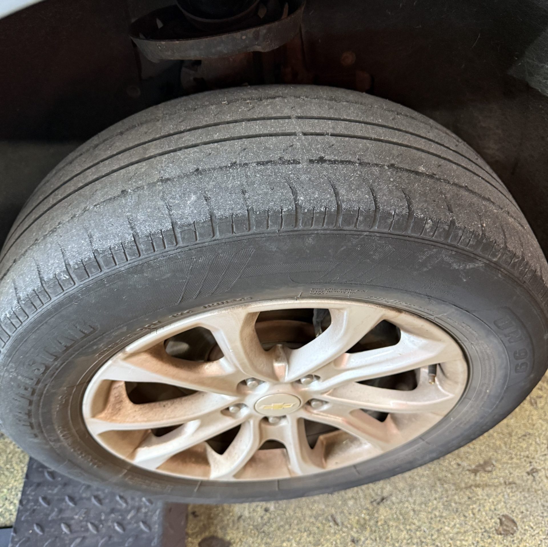 Before tire replacement